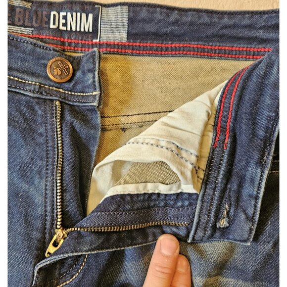 COBB Italy Straight Fit Low Rise Dark Wash Denim Jeans Mens Size 32 Capri - Picture 4 of 12